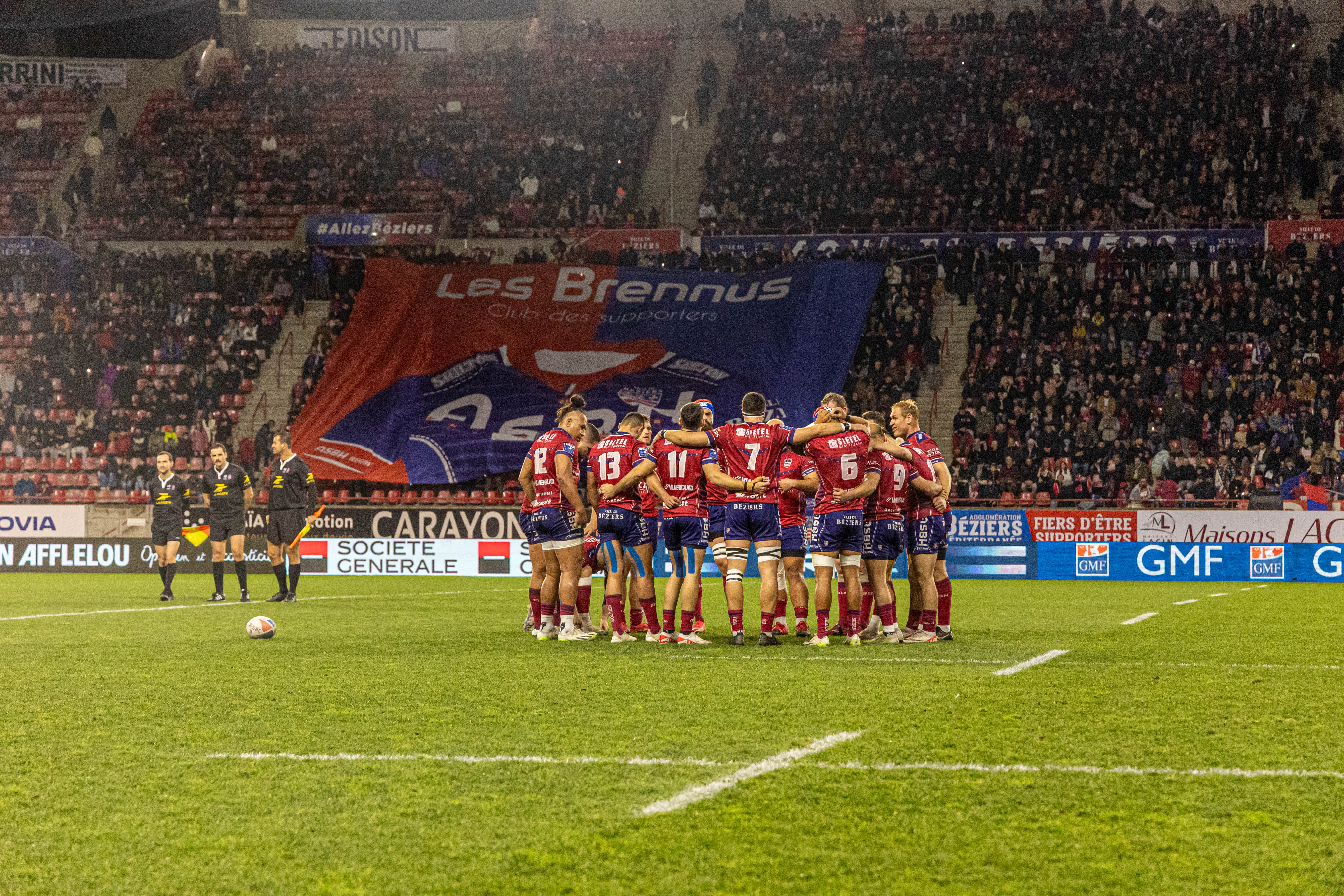 J24 de PRO D2 : victoire 32-13 de Béziers Rugby face à Sporting Union Agen Lot-et-Garonne.